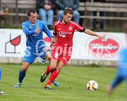 Fussball. Unterliga Ost. Ludmannsdorf gegen Sele Zell. Marcel Quantschnig (Ludmannsdorf), Toni Smrtnik (Sele Zell). Ludmannsdorf, 4.10.2015.
Foto: Kuess
---
pressefotos, pressefotografie, kuess, qs, qspictures, sport, bild, bilder, bilddatenbank