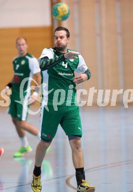 Handball Bundesliga. schlafraum.at Kaernten gegen UHC SISPO Gaenserndorf. Patrick Jochum (schlafraum.at). Viktring, am 4.10.2015.
Foto: Kuess
---
pressefotos, pressefotografie, kuess, qs, qspictures, sport, bild, bilder, bilddatenbank