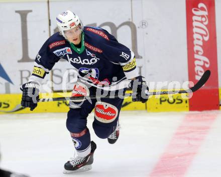 EBEL. Eishockey Bundesliga. EC VSV gegen HC Orli Znojmo. Valentin Leiler (VSV). Villach, am 27.9.2015.
Foto: Kuess 


---
pressefotos, pressefotografie, kuess, qs, qspictures, sport, bild, bilder, bilddatenbank