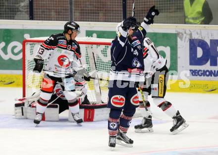 EBEL. Eishockey Bundesliga. EC VSV gegen HC Orli Znojmo. Torjubel Matt Kelly (VSV). Villach, am 27.9.2015.
Foto: Kuess 


---
pressefotos, pressefotografie, kuess, qs, qspictures, sport, bild, bilder, bilddatenbank