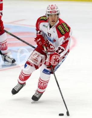 EBEL. Eishockey Bundesliga. EC VSV gegen KAC. Thomas Hundertpfund (KAC). Villach, am 10.11.2015.
Foto: Kuess 


---
pressefotos, pressefotografie, kuess, qs, qspictures, sport, bild, bilder, bilddatenbank