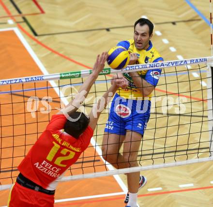 Volleyball. MEVZA. Aich/Dob gegen Mladost ZAGREB. Grut Andrej
 (Aich/Dob). Bleiburg, 14.10.2015.
Foto: Kuess
---
pressefotos, pressefotografie, kuess, qs, qspictures, sport, bild, bilder, bilddatenbank