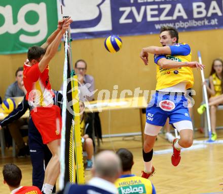 Volleyball. MEVZA. Aich/Dob gegen Mladost ZAGREB. Mlynarcik Peter (Aich/Dob). Bleiburg, 14.10.2015.
Foto: Kuess
---
pressefotos, pressefotografie, kuess, qs, qspictures, sport, bild, bilder, bilddatenbank