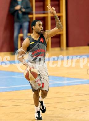 Basketball 2. Bundesliga 2015/16 Grunddurchgang 5.Runde.  Woerthersee Piraten gegen Raiders Villach.  Dominique Jamal Richmond (Villach). Klagenfurt, am 17.10.2015.
Foto: Kuess
---
pressefotos, pressefotografie, kuess, qs, qspictures, sport, bild, bilder, bilddatenbank