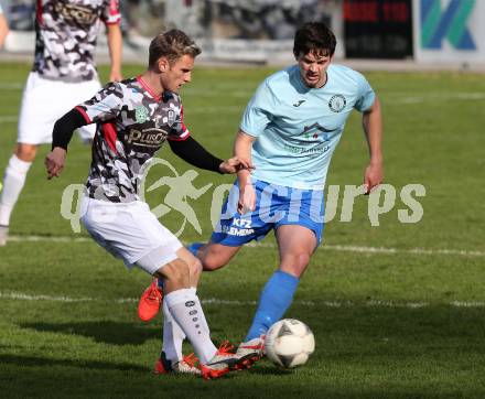 Fussball Regionalliga. Annabichler SV gegen SPG FC Pasching/LASK Juniors.  Andreas Tiffner,  (ASV), Sebastian Schroeger (Pasching). Annabichl, am 25.10.2015.
Foto: Kuess
---
pressefotos, pressefotografie, kuess, qs, qspictures, sport, bild, bilder, bilddatenbank