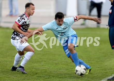 Fussball Regionalliga. Annabichler SV gegen SPG FC Pasching/LASK Juniors.  Almedin Hota, (ASV), Felipe Dorta (Pasching). Annabichl, am 25.10.2015.
Foto: Kuess
---
pressefotos, pressefotografie, kuess, qs, qspictures, sport, bild, bilder, bilddatenbank