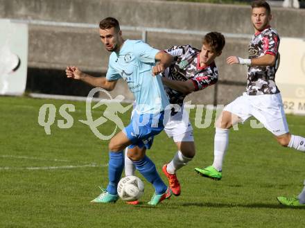 Fussball Regionalliga. Annabichler SV gegen SPG FC Pasching/LASK Juniors. Mustafa Nukic (ASV), Marcel Probst (Pasching). Annabichl, am 25.10.2015.
Foto: Kuess
---
pressefotos, pressefotografie, kuess, qs, qspictures, sport, bild, bilder, bilddatenbank