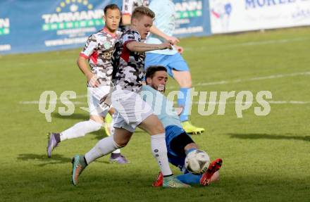 Fussball Regionalliga. Annabichler SV gegen SPG FC Pasching/LASK Juniors. Grega Triplat (ASV), Thomas Mayer (Pasching. Annabichl, am 25.10.2015.
Foto: Kuess
---
pressefotos, pressefotografie, kuess, qs, qspictures, sport, bild, bilder, bilddatenbank