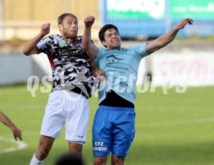 Fussball Regionalliga. Annabichler SV gegen SPG FC Pasching/LASK Juniors.  Andreas Tiffner,  (ASV), Mario Hieblinger (Pasching). Annabichl, am 25.10.2015.
Foto: Kuess
---
pressefotos, pressefotografie, kuess, qs, qspictures, sport, bild, bilder, bilddatenbank