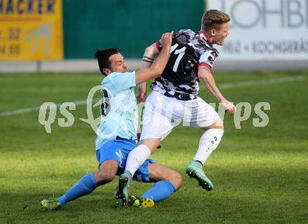 Fussball Regionalliga. Annabichler SV gegen SPG FC Pasching/LASK Juniors.  Almedin Hota,  (ASV), Thomas Mayer (Pasching). Annabichl, am 25.10.2015.
Foto: Kuess
---
pressefotos, pressefotografie, kuess, qs, qspictures, sport, bild, bilder, bilddatenbank