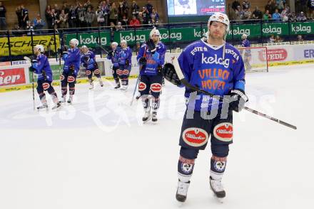 EBEL. Eishockey Bundesliga. EC VSV gegen Moser Medical Graz 99ers.  Jubel Markus Schlacher (VSV). Villach, am 30.10.2015.
Foto: Kuess 


---
pressefotos, pressefotografie, kuess, qs, qspictures, sport, bild, bilder, bilddatenbank