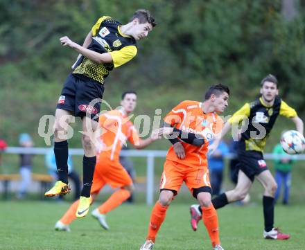 Fussball. 1. Klasse D. Eisenkappel gegen Bad St. Leonhard. Christopher Kucher (Eisenkappel), Fabian Pirker (Bad St. Leonhard). Eisenkappel, 26.10.2015.
Foto: Kuess
---
pressefotos, pressefotografie, kuess, qs, qspictures, sport, bild, bilder, bilddatenbank