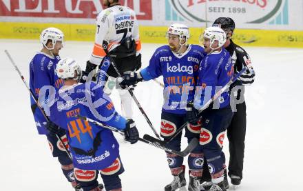 EBEL. Eishockey Bundesliga. EC VSV gegen Moser Medical Graz 99ers.  Torjubel Eric HUnter (VSV). Villach, am 30.10.2015.
Foto: Kuess 


---
pressefotos, pressefotografie, kuess, qs, qspictures, sport, bild, bilder, bilddatenbank