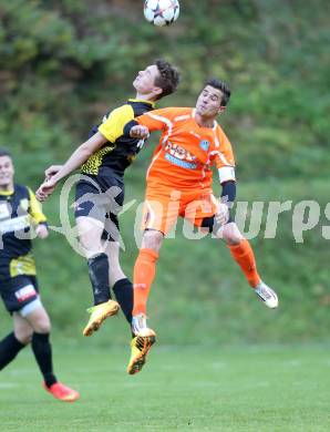 Fussball. 1. Klasse D. Eisenkappel gegen Bad St. Leonhard. Christopher Kucher (Eisenkappel), Fabian Pirker (Bad St. Leonhard). Eisenkappel, 26.10.2015.
Foto: Kuess
---
pressefotos, pressefotografie, kuess, qs, qspictures, sport, bild, bilder, bilddatenbank