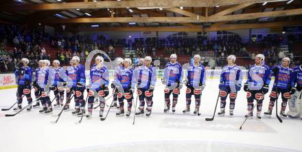 EBEL. Eishockey Bundesliga. EC VSV gegen Moser Medical Graz 99ers.  Jubel (VSV). Villach, am 30.10.2015.
Foto: Kuess 


---
pressefotos, pressefotografie, kuess, qs, qspictures, sport, bild, bilder, bilddatenbank