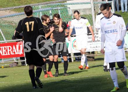 Fussball. Kaerntner Liga. Koettmannsdorf gegen Spittal/Drau. Torjubel Jakob Orgonyi (Koettmannsdorf). Koettmannsdorf, 31.10.2015.
Foto: Kuess
---
pressefotos, pressefotografie, kuess, qs, qspictures, sport, bild, bilder, bilddatenbank