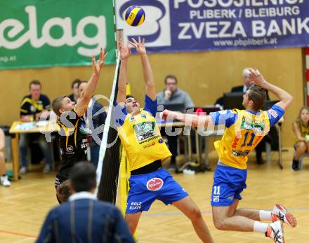 Volleyball. CEV Cup. SK Aich/Dob gegen Hurrikaani Loimaa (FIN). Palgut Filip, Koncilja Danijel (Aich/Dob). Bleiburg, 4.11.2015.
Foto: Kuess
---
pressefotos, pressefotografie, kuess, qs, qspictures, sport, bild, bilder, bilddatenbank