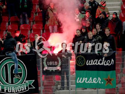 Fussball Sky go Erste Liga. SK Austria Klagenfurt gegen FC Wacker Innsbruck. Fans (Innsbruck). Klagenfurt, am 6.11.2015.
Foto: Kuess
---
pressefotos, pressefotografie, kuess, qs, qspictures, sport, bild, bilder, bilddatenbank