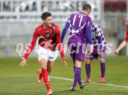 Fussball Sky go Erste Liga. SK Austria Klagenfurt gegen FC Wacker Innsbruck. Torjubel Florian Jamnig (Innsbruck). Klagenfurt, am 6.11.2015.
Foto: Kuess
---
pressefotos, pressefotografie, kuess, qs, qspictures, sport, bild, bilder, bilddatenbank