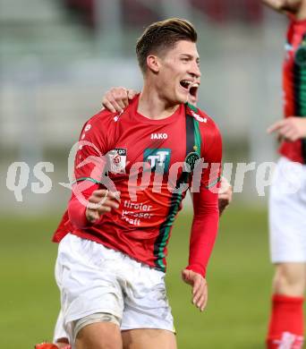 Fussball Sky go Erste Liga. SK Austria Klagenfurt gegen FC Wacker Innsbruck. Torjubel Florian Jamnig,   (Innsbruck). Klagenfurt, am 6.11.2015.
Foto: Kuess
---
pressefotos, pressefotografie, kuess, qs, qspictures, sport, bild, bilder, bilddatenbank