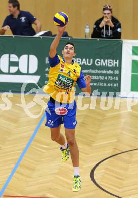 Volleyball. CEV Cup. SK Aich/Dob gegen Hurrikaani Loimaa (FIN). Palgut Filip (Aich/Dob). Bleiburg, 4.11.2015.
Foto: Kuess
---
pressefotos, pressefotografie, kuess, qs, qspictures, sport, bild, bilder, bilddatenbank