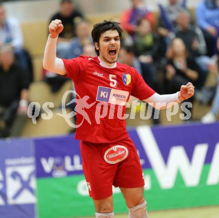 Volleyball. CEV Cup. SK Aich/Dob gegen Hurrikaani Loimaa (FIN). Jubel Weber Martin Nicolas (Aich/Dob). Bleiburg, 4.11.2015.
Foto: Kuess
---
pressefotos, pressefotografie, kuess, qs, qspictures, sport, bild, bilder, bilddatenbank