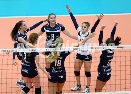 Volleyball Bundesliga. ATSC Wildcats gegen Salzburg. Jubel (Wildcats). Bleiburg, am 12.11.2015.
Foto: Kuess
---
pressefotos, pressefotografie, kuess, qs, qspictures, sport, bild, bilder, bilddatenbank