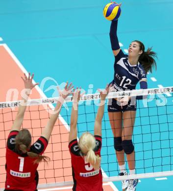 Volleyball Bundesliga. ATSC Wildcats gegen Salzburg. Lucia Aichholzer (Wildcats). Bleiburg, am 12.11.2015.
Foto: Kuess
---
pressefotos, pressefotografie, kuess, qs, qspictures, sport, bild, bilder, bilddatenbank