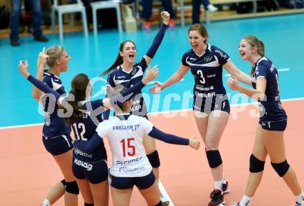 Volleyball Bundesliga. ATSC Wildcats gegen Salzburg. Jubel (Wildcats). Bleiburg, am 12.11.2015.
Foto: Kuess
---
pressefotos, pressefotografie, kuess, qs, qspictures, sport, bild, bilder, bilddatenbank