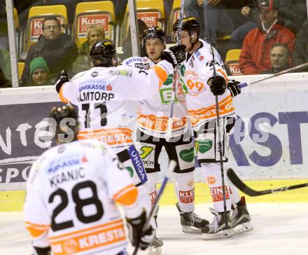 EBEL. Eishockey Bundesliga. KAC gegen 	Moser Medical Graz 99ers. torjubel  (Graz). Klagenfurt, am 17.11.2015.
Foto: Kuess

---
pressefotos, pressefotografie, kuess, qs, qspictures, sport, bild, bilder, bilddatenbank