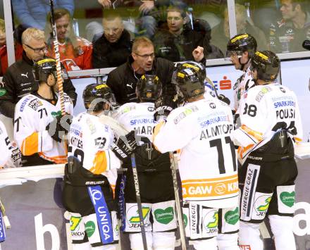 EBEL. Eishockey Bundesliga. KAC gegen 	Moser Medical Graz 99ers. Trainer Ivo Jan (Graz). Klagenfurt, am 17.11.2015.
Foto: Kuess

---
pressefotos, pressefotografie, kuess, qs, qspictures, sport, bild, bilder, bilddatenbank