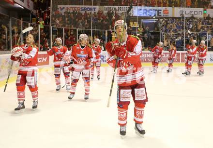 EBEL. Eishockey Bundesliga. KAC gegen 	VSV. Jubel KAC. Klagenfurt, am 22.11.2015.
Foto: Kuess

---
pressefotos, pressefotografie, kuess, qs, qspictures, sport, bild, bilder, bilddatenbank