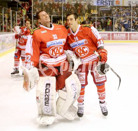 EBEL. Eishockey Bundesliga. KAC gegen 	VSV. Bernd Bruwckler, Steven Strong (KAC). Klagenfurt, am 22.11.2015.
Foto: Kuess

---
pressefotos, pressefotografie, kuess, qs, qspictures, sport, bild, bilder, bilddatenbank