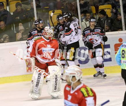 EBEL. Eishockey Bundesliga. KAC gegen 	HC Orli Znojmo. Torjubel (Znojmo). Klagenfurt, am 24.11.2015.
Foto: Kuess

---
pressefotos, pressefotografie, kuess, qs, qspictures, sport, bild, bilder, bilddatenbank