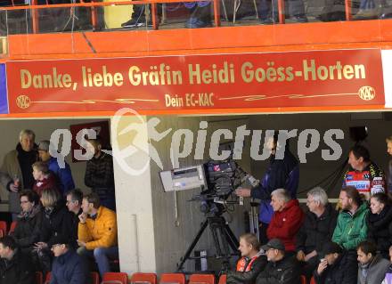 EBEL. Eishockey Bundesliga. KAC gegen 	HC Orli Znojmo. Danke Graefin Heidi Goess Horten. Klagenfurt, am 24.11.2015.
Foto: Kuess

---
pressefotos, pressefotografie, kuess, qs, qspictures, sport, bild, bilder, bilddatenbank