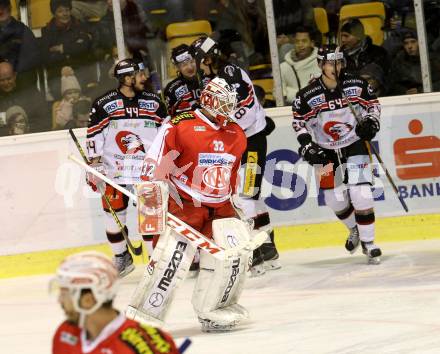 EBEL. Eishockey Bundesliga. KAC gegen 	HC Orli Znojmo. Torjubel (Znojmo). Klagenfurt, am 24.11.2015.
Foto: Kuess

---
pressefotos, pressefotografie, kuess, qs, qspictures, sport, bild, bilder, bilddatenbank