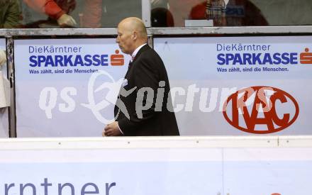 EBEL. Eishockey Bundesliga. KAC gegen 	EC Red Bull Salzburg. Trainer Doug Mason (KAC). Klagenfurt, am 29.11.2015.
Foto: Kuess

---
pressefotos, pressefotografie, kuess, qs, qspictures, sport, bild, bilder, bilddatenbank