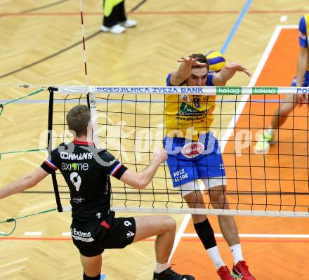 Volleyball. CEV Cup. Aich/Dob gegen AS Cannes (FRA).  Mlynarcik Peter (Aich/Dob). Bleiburg, 2.12.2015.
Foto: Kuess
---
pressefotos, pressefotografie, kuess, qs, qspictures, sport, bild, bilder, bilddatenbank