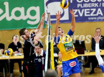 Volleyball. CEV Cup. Aich/Dob gegen AS Cannes (FRA).  Palgut Filip (Aich/Dob). Bleiburg, 2.12.2015.
Foto: Kuess
---
pressefotos, pressefotografie, kuess, qs, qspictures, sport, bild, bilder, bilddatenbank