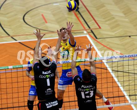 Volleyball. CEV Cup. Aich/Dob gegen AS Cannes (FRA).  Mlynarcik Peter (Aich/Dob). Bleiburg, 2.12.2015.
Foto: Kuess
---
pressefotos, pressefotografie, kuess, qs, qspictures, sport, bild, bilder, bilddatenbank