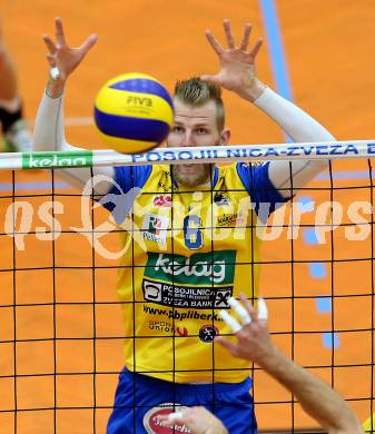 Volleyball. CEV Cup. Aich/Dob gegen AS Cannes (FRA).  Wohlfahrtstaetter Peter (Aich/Dob). Bleiburg, 2.12.2015.
Foto: Kuess
---
pressefotos, pressefotografie, kuess, qs, qspictures, sport, bild, bilder, bilddatenbank