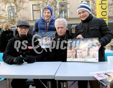 EBEL. Eishockey Bundesliga. VSV Kalenderpraesentation.  Co-Trainer Markus Peintner,  Trainer Greg Holst. Villach, am 5.12.2015.
Foto: Kuess
---
pressefotos, pressefotografie, kuess, qs, qspictures, sport, bild, bilder, bilddatenbank