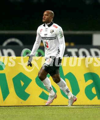 Fussball tipico Bundesliga. RZ Pellets WAC gegen FK Austria Wien. Torjubel De Oliveira Silvio Carlos (WAC). Wolfsberg, am 5.12.2015.
Foto: Kuess
---
pressefotos, pressefotografie, kuess, qs, qspictures, sport, bild, bilder, bilddatenbank