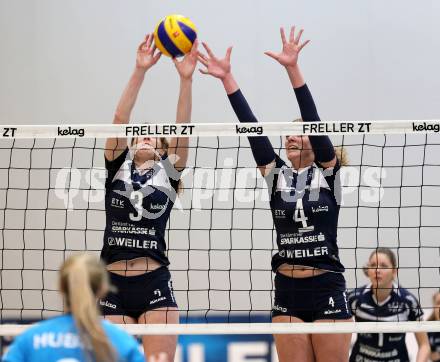 Frauen Volleyball Bundesliga. ATSC Wildcats Klagenfurt gegen Post SV Wien. Melissa Hess, Sabrina Mueller (wildcats). Klagenfurt, am 8.12.2015.
Foto: Kuess
---
pressefotos, pressefotografie, kuess, qs, qspictures, sport, bild, bilder, bilddatenbank