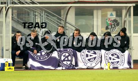 Fussball tipico Bundesliga. RZ Pellets WAC gegen FK Austria Wien. Spielerbank (Wien). Wolfsberg, am 5.12.2015.
Foto: Kuess
---
pressefotos, pressefotografie, kuess, qs, qspictures, sport, bild, bilder, bilddatenbank