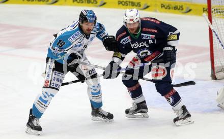 EBEL. Eishockey Bundesliga. EC VSV gegen EHC Liwest Black Wings Linz. Markus Schlacher,  (VSV), Andrew Jacob Kozek (Linz). Villach, am 15.12.2015.
Foto: Kuess 


---
pressefotos, pressefotografie, kuess, qs, qspictures, sport, bild, bilder, bilddatenbank