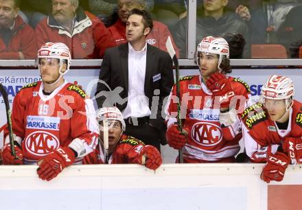 EBEL. Eishockey Bundesliga. KAC gegen 	Dornbirner Eishockey Club	. Trainer Alexander Mellitzer (KAC). Klagenfurt, am 18.12.2015.
Foto: Kuess

---
pressefotos, pressefotografie, kuess, qs, qspictures, sport, bild, bilder, bilddatenbank