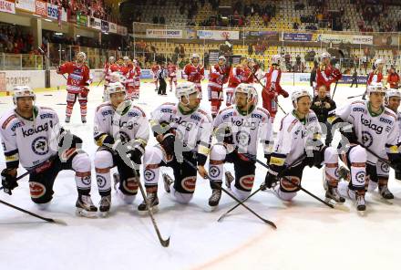 EBEL. Eishockey Bundesliga. KAC gegen 	VSV. Markus Schlacher, Valentin Leiler, Rick Schofield, Ziga Pance, Dustin Johner, Adis Alagic (VSV). Klagenfurt, am 20.12.2015.
Foto: Kuess

---
pressefotos, pressefotografie, kuess, qs, qspictures, sport, bild, bilder, bilddatenbank