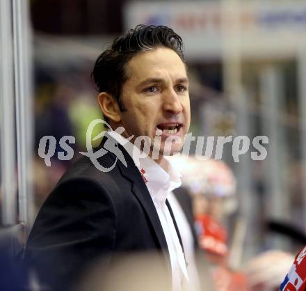 EBEL. Eishockey Bundesliga. KAC gegen 	VSV. Trainer Alexander Mellitzer (KAC). Klagenfurt, am 20.12.2015.
Foto: Kuess

---
pressefotos, pressefotografie, kuess, qs, qspictures, sport, bild, bilder, bilddatenbank