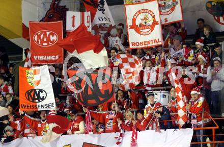 EBEL. Eishockey Bundesliga. KAC gegen 	VSV. Fans (KAC). Klagenfurt, am 20.12.2015.
Foto: Kuess

---
pressefotos, pressefotografie, kuess, qs, qspictures, sport, bild, bilder, bilddatenbank